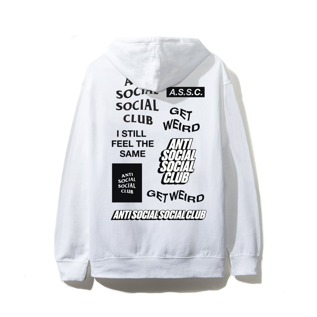 Anti social cheap white hoodie